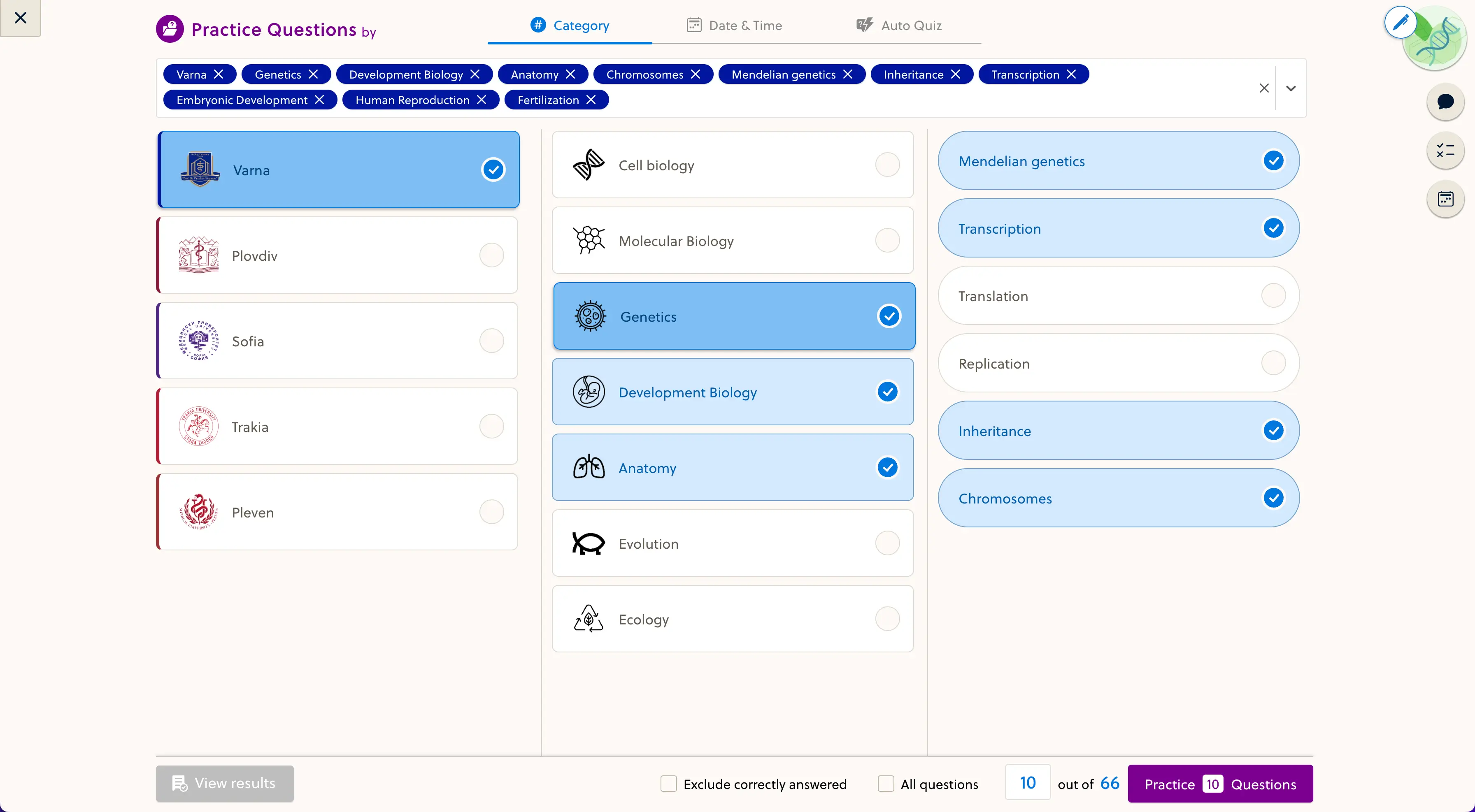 Medimentor question bank and test simulations