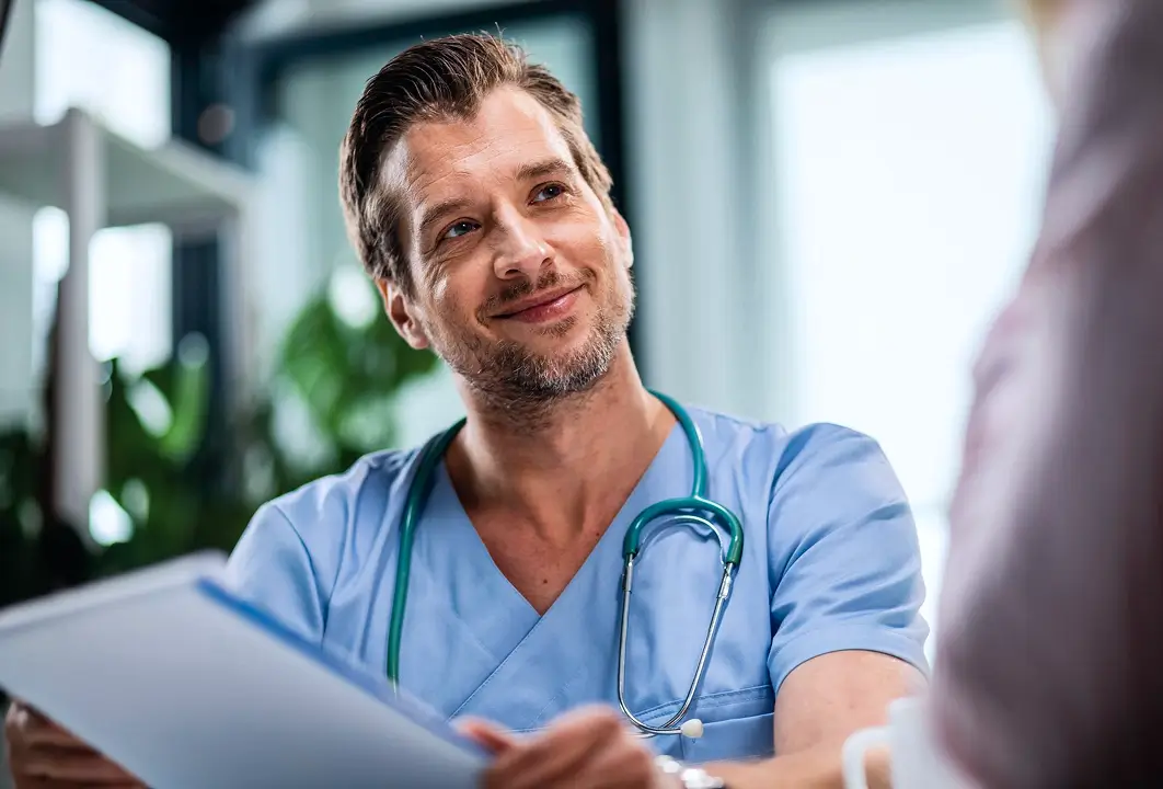 Medical students in a clinical skills setting